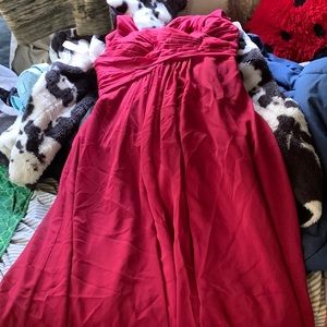 Burgundy Red Bridesmaid Dress